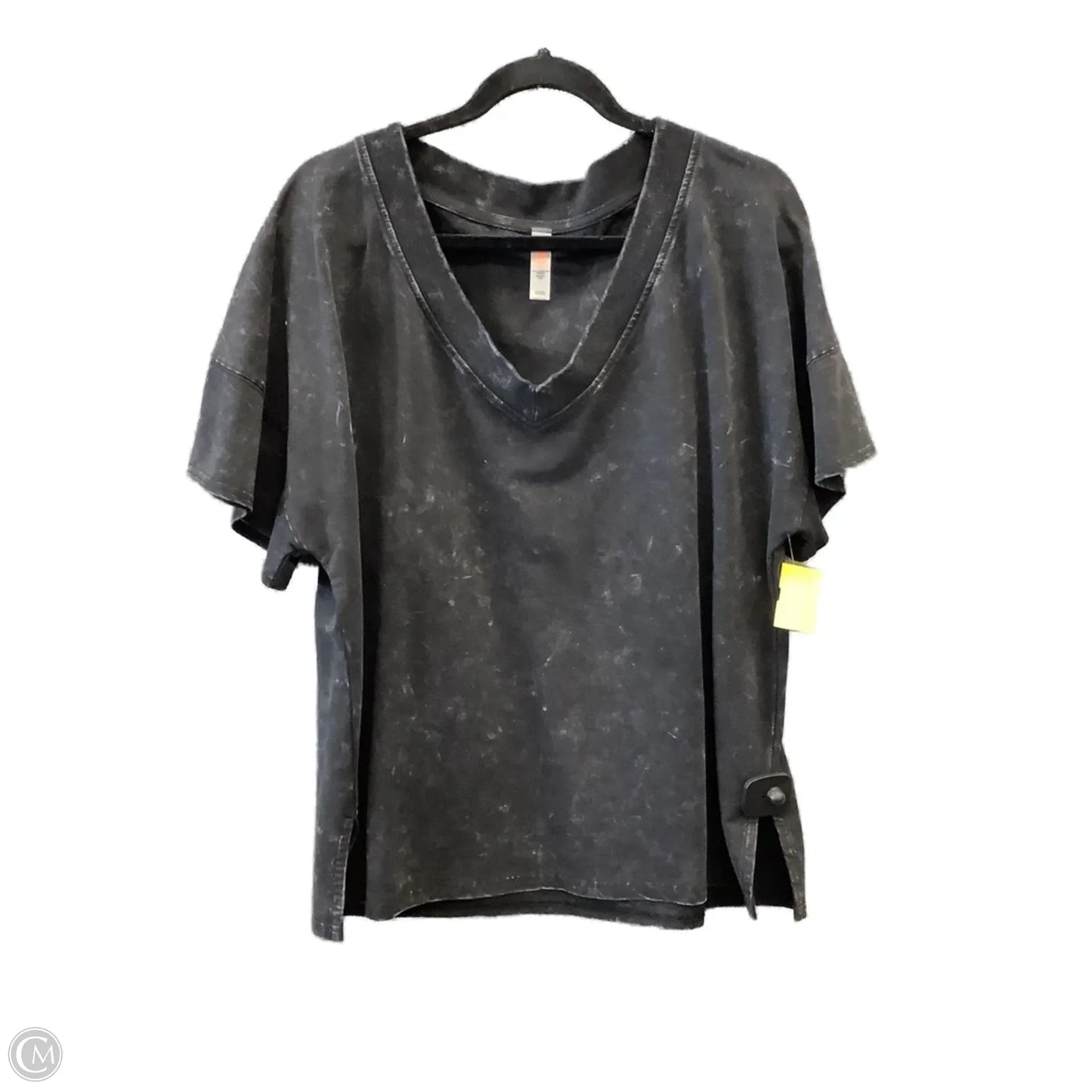 Top Short Sleeve By Mono B In Black, Size: S