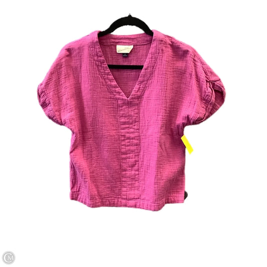 Top Short Sleeve By Universal Thread In Pink, Size: Xs
