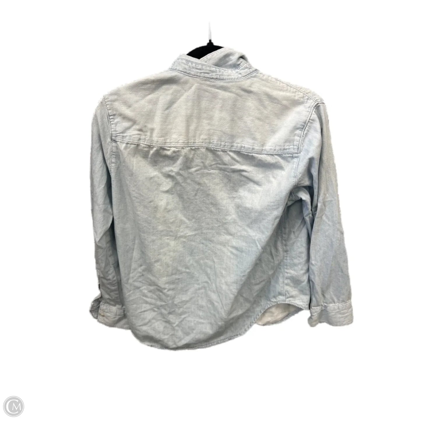 Top Long Sleeve By Universal Thread In Blue Denim, Size: Xs