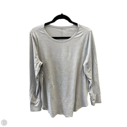 Athletic Top Long Sleeve Crewneck By Gapfit In Grey, Size: L