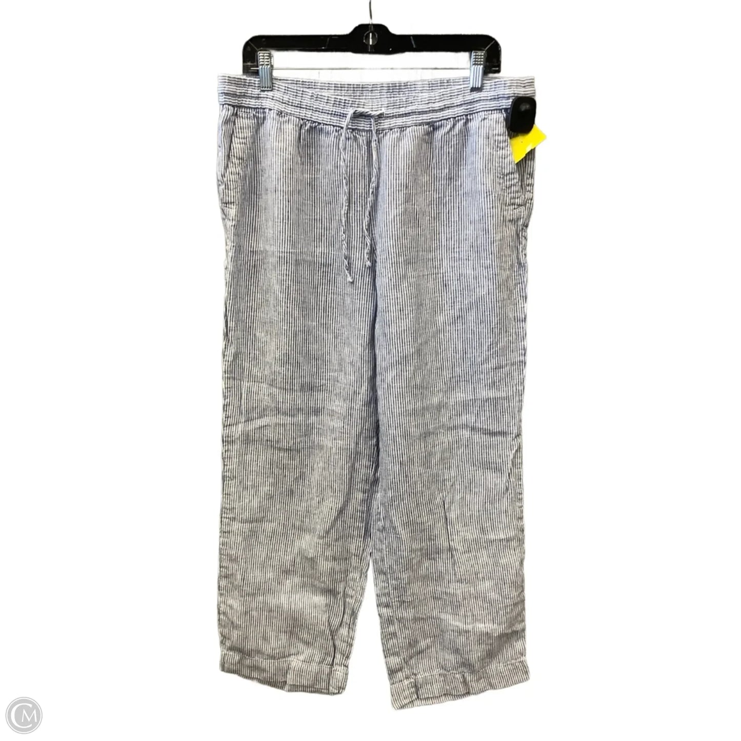 Pants Linen By Talbots In Striped Pattern, Size: 12