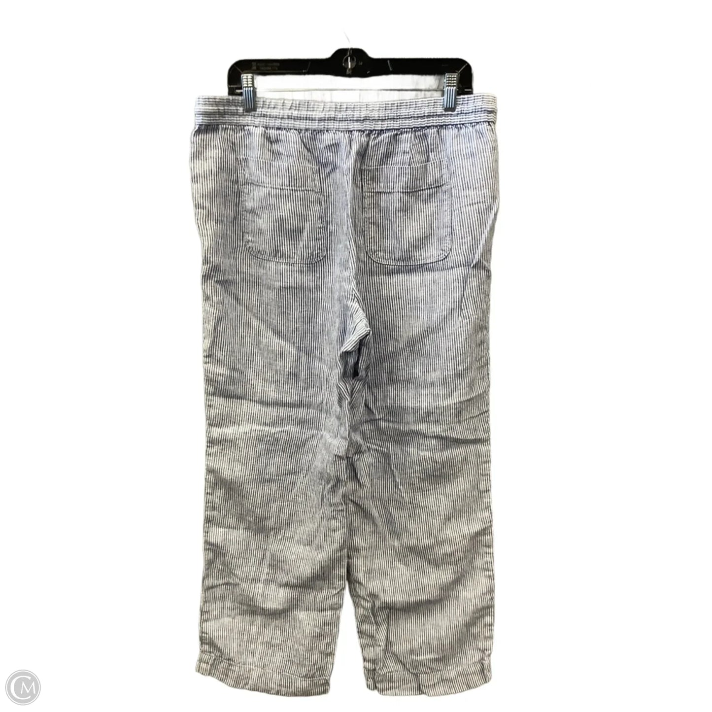 Pants Linen By Talbots In Striped Pattern, Size: 12
