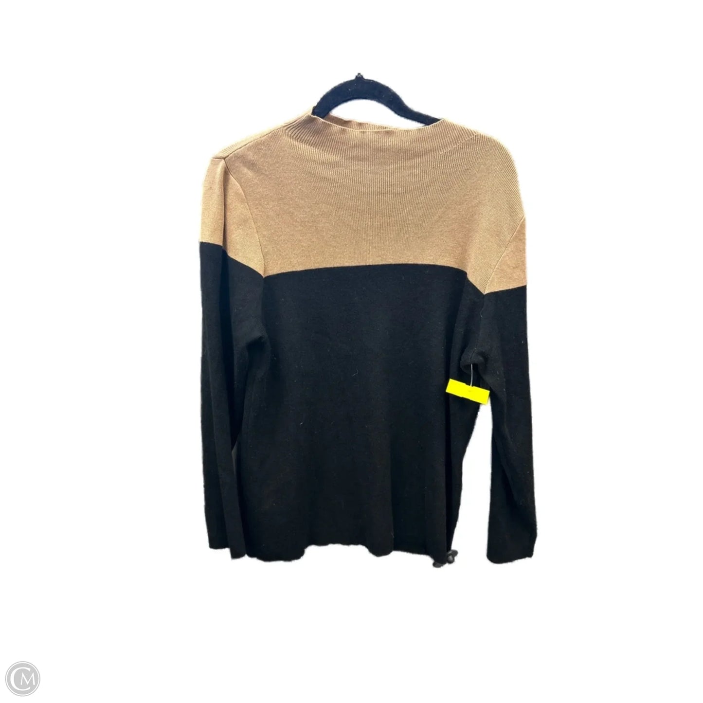 Sweater By Eloquii In Black & Brown, Size: 1x