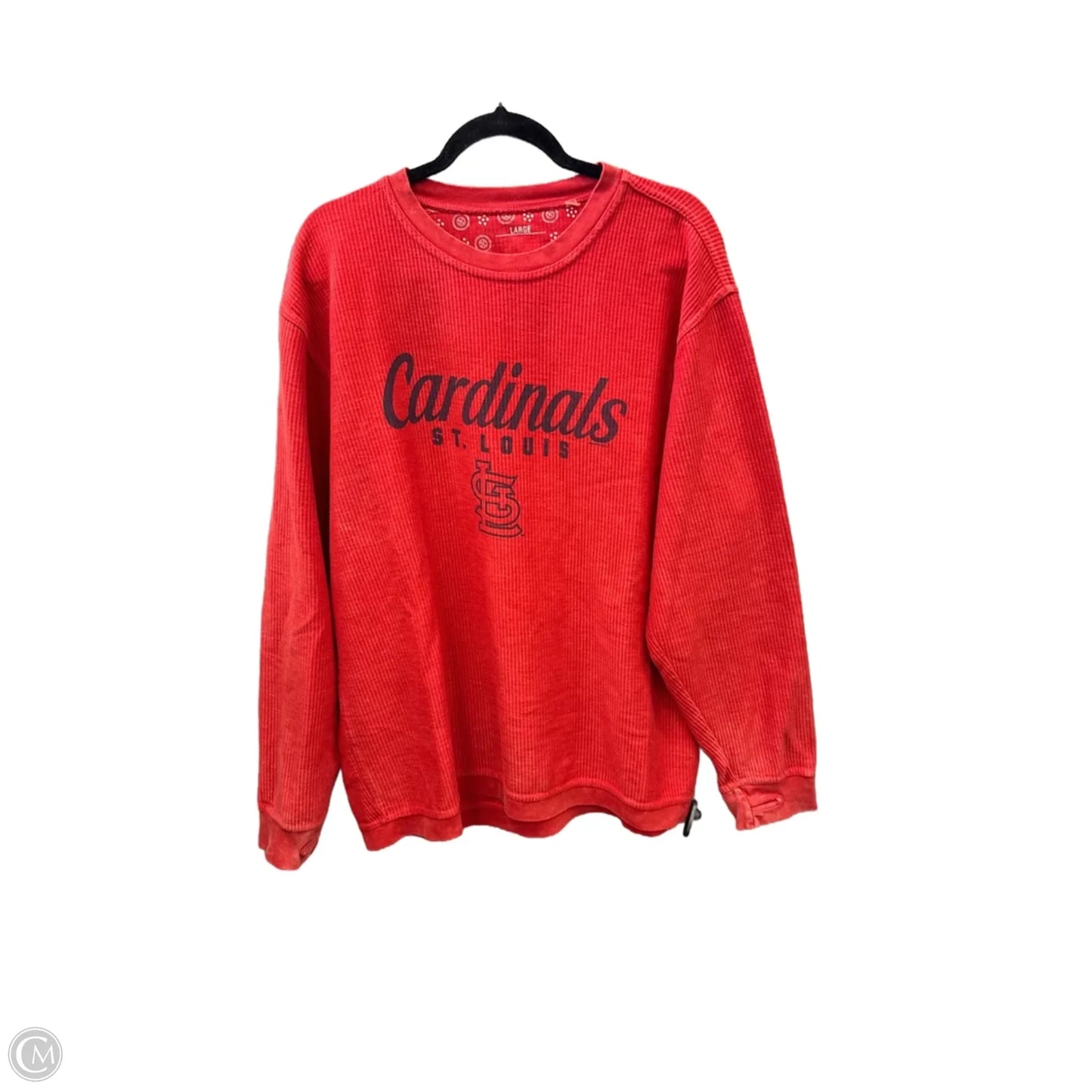 Top Long Sleeve By Clothes Mentor In Red, Size: L