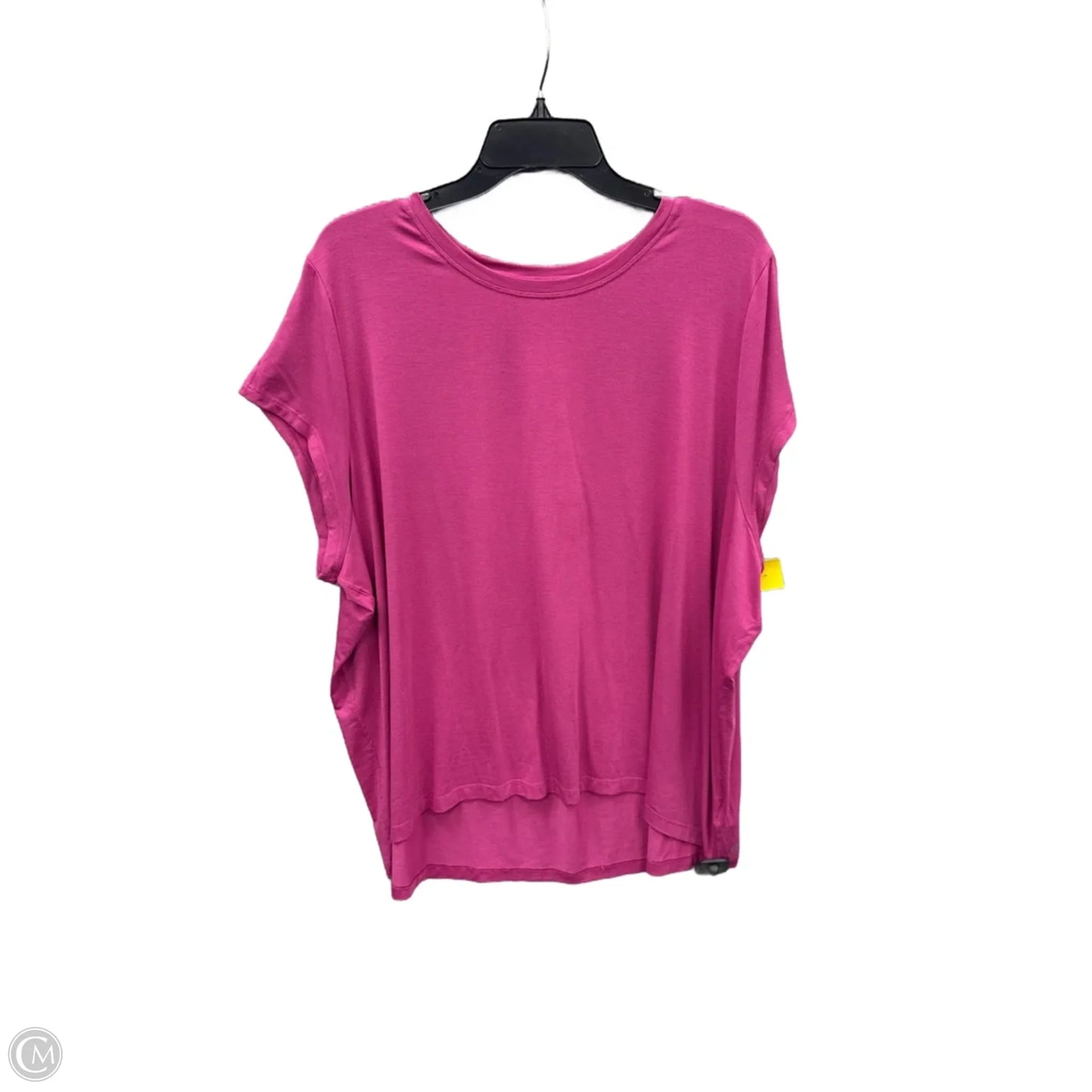 Athletic Top Short Sleeve By Athleta In Pink, Size: 1x