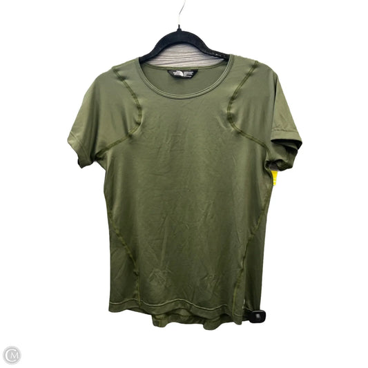 Athletic Top Short Sleeve By The North Face In Green, Size: M