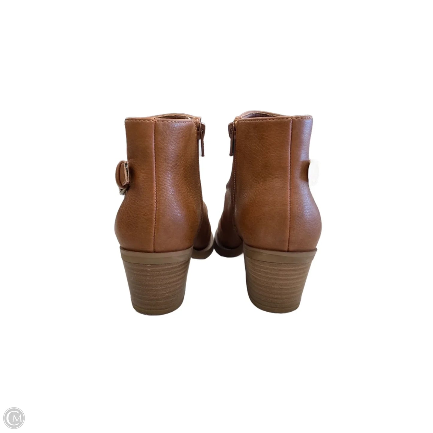 Boots Ankle Heels By Bare Traps In Brown, Size: 6.5