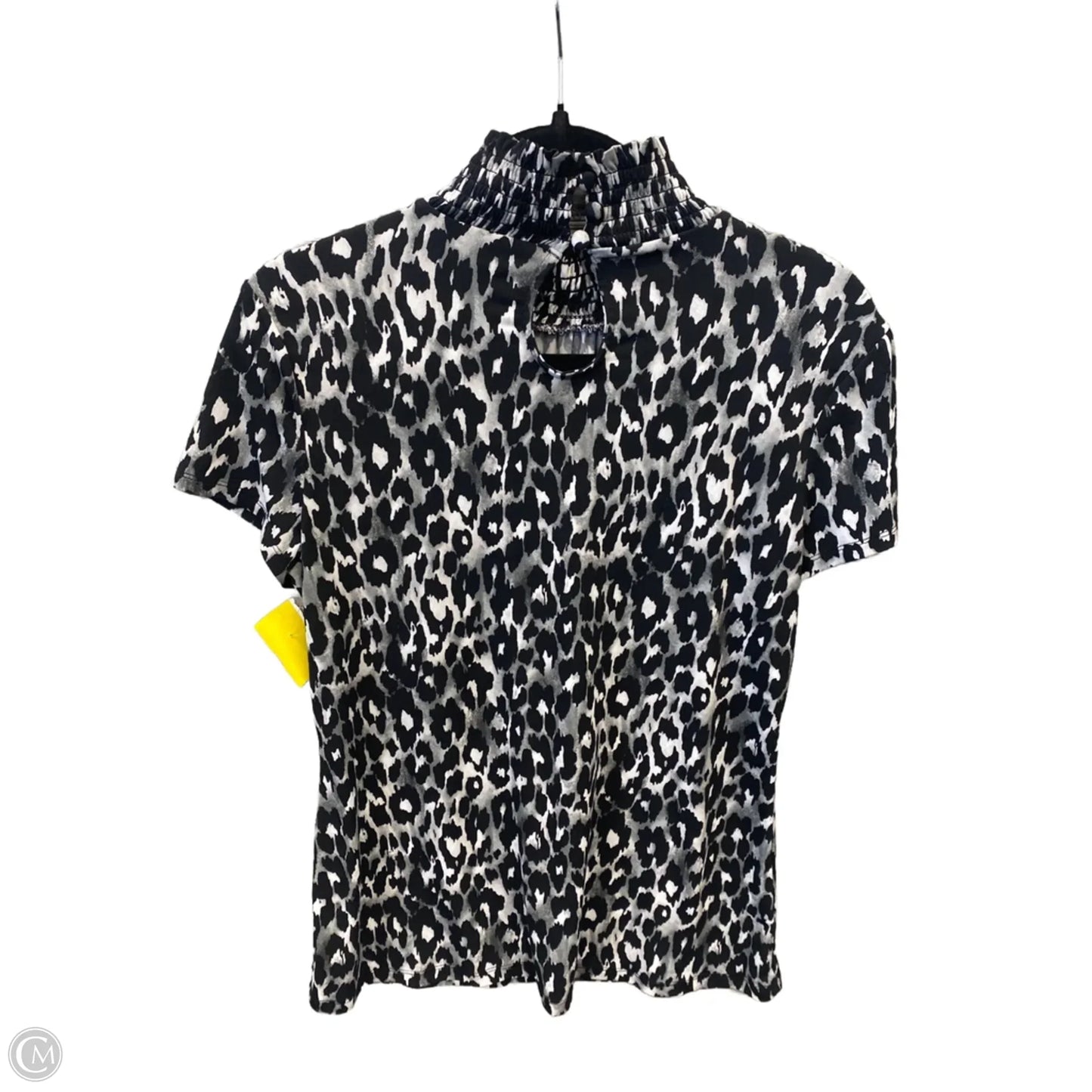 Top Short Sleeve By Style And Company In Animal Print, Size: M