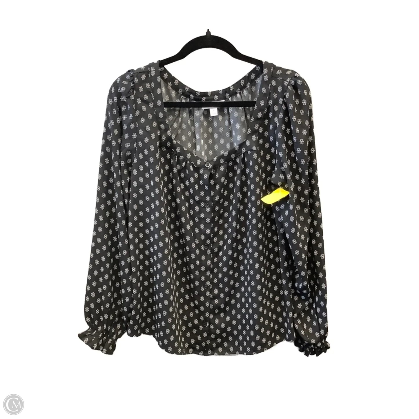Top Long Sleeve By Morgan Taylor In Black, Size: M