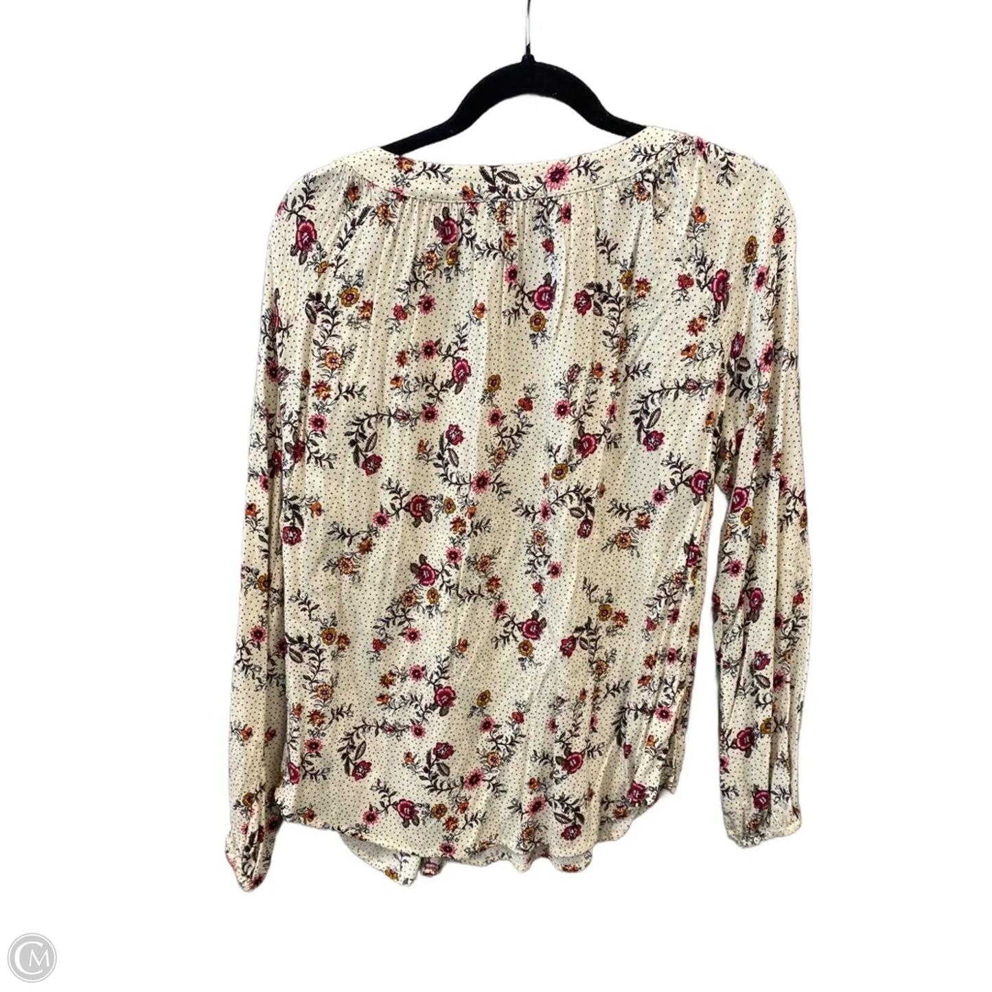 Top Long Sleeve By Loft In Cream, Size: S