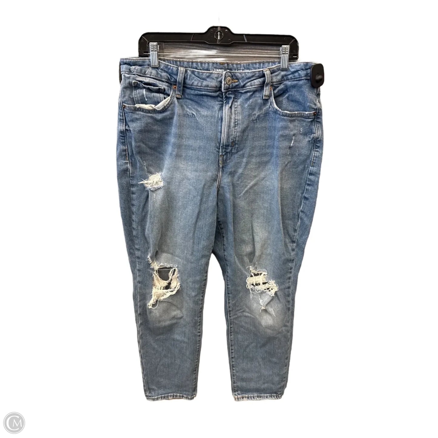 Jeans Skinny By Old Navy In Blue Denim, Size: 16