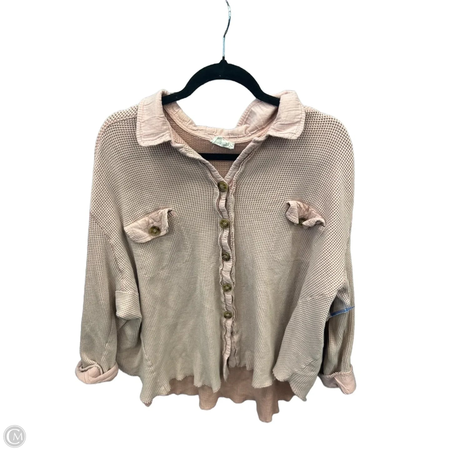 Top Long Sleeve By Bibi In Pink, Size: L