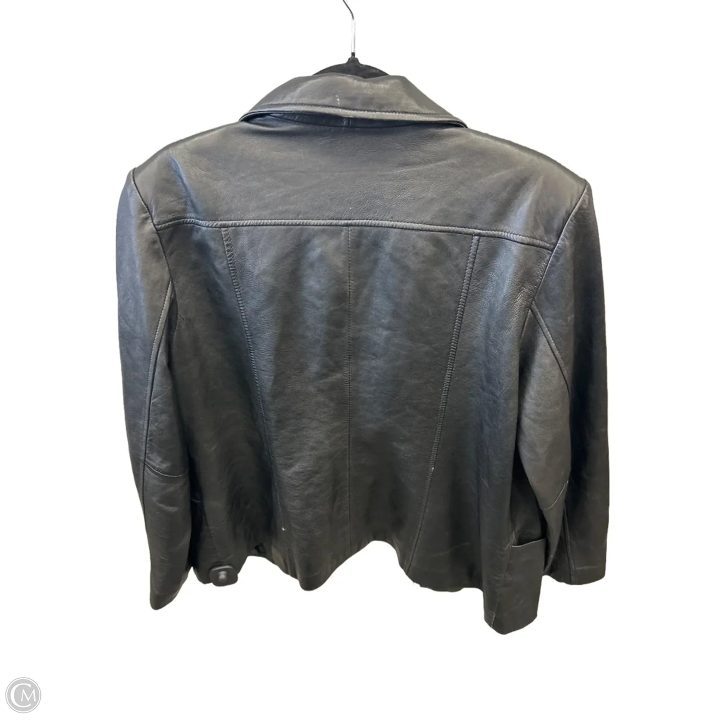 Jacket Leather By New York And Co In Black, Size: Xl