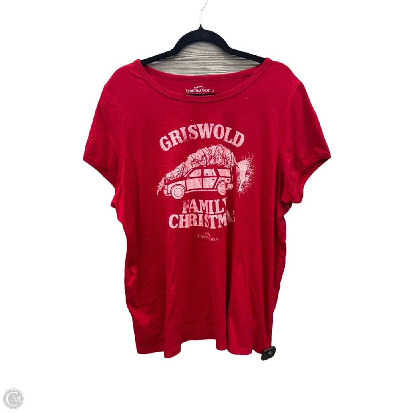 Top Short Sleeve By Clothes Mentor In Red, Size: 3x