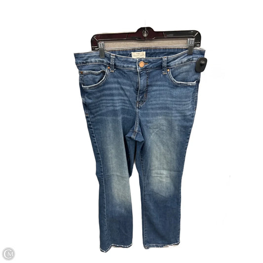 Jeans Boot Cut By Maurices In Blue Denim, Size: 16
