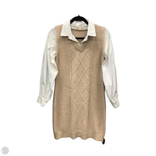 Dress Casual Short By Indigo Rose In Beige, Size: M