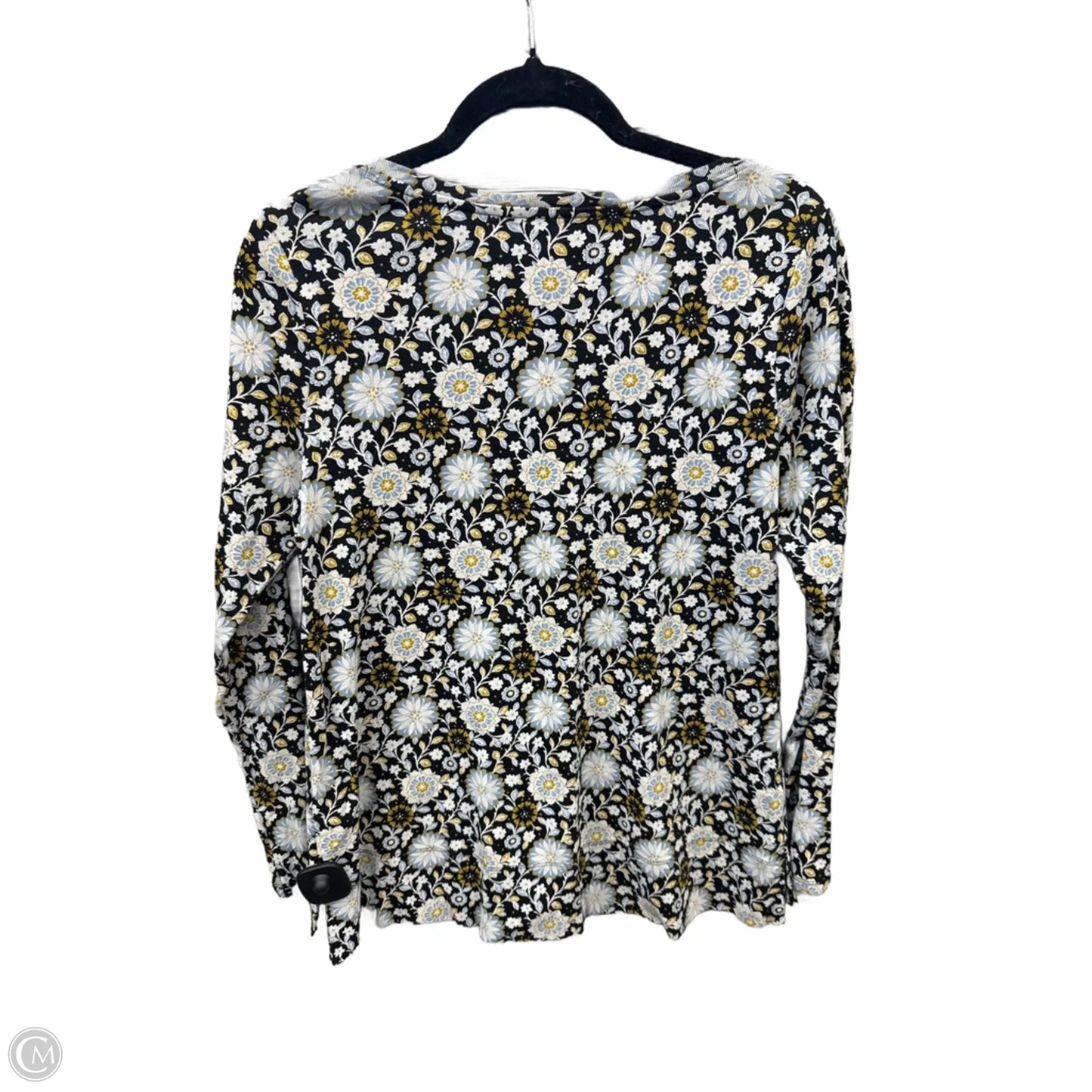 Top Long Sleeve By J. Jill In Floral Print, Size: M