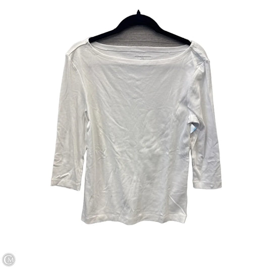 Top 3/4 Sleeve By Amazon Essentials In White, Size: L