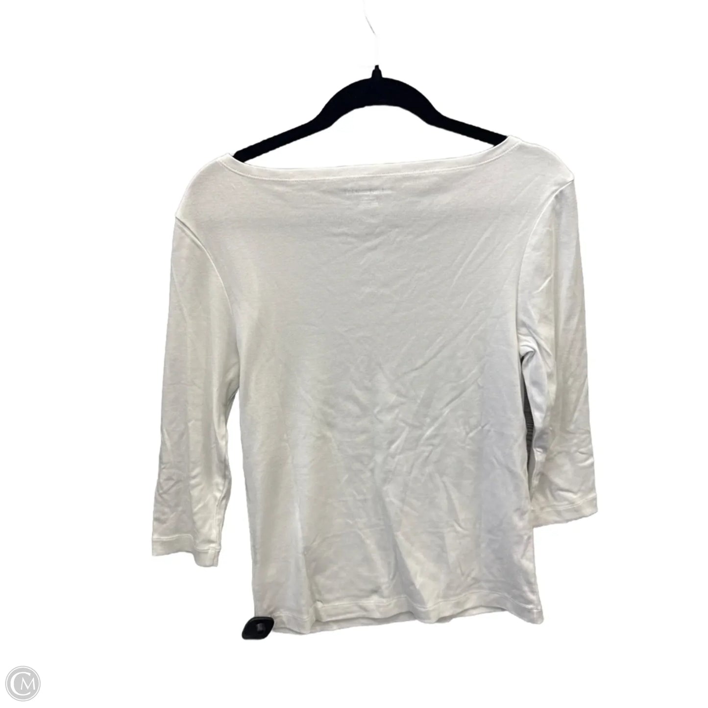 Top 3/4 Sleeve By Amazon Essentials In White, Size: L