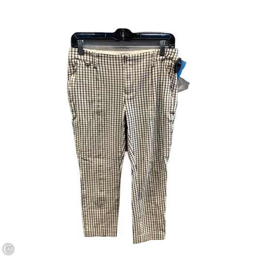 Pants Cropped By Anthropologie In Plaid Pattern, Size: 4