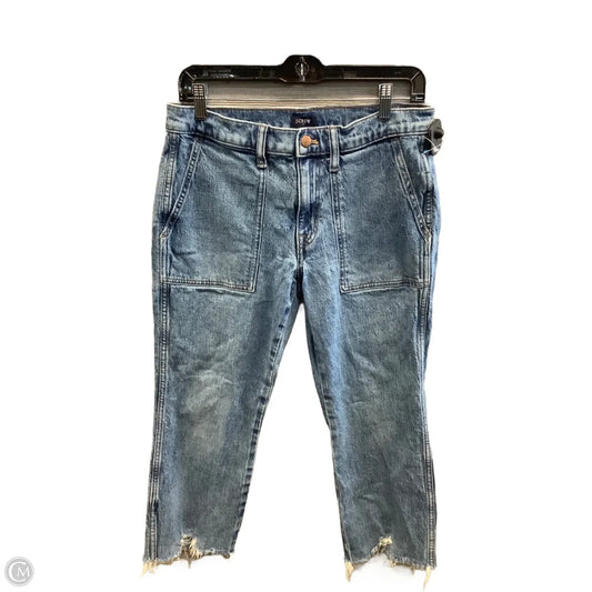 Jeans Cropped By J. Crew In Blue Denim, Size: 4