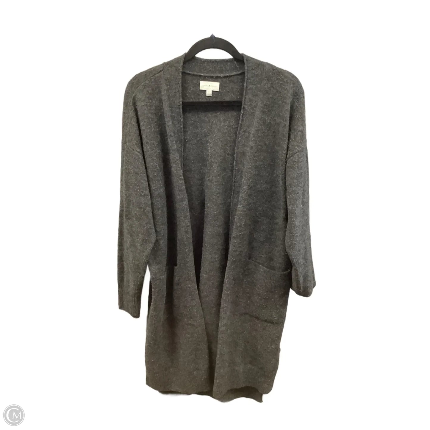 Sweater Cardigan By Lucky Brand In Grey, Size: M