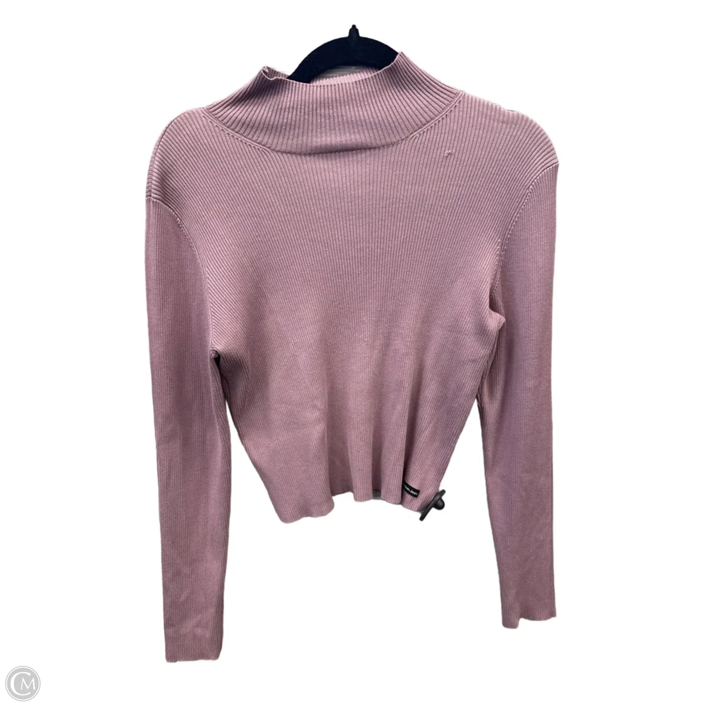 Top Long Sleeve By Calvin Klein In Purple, Size: L