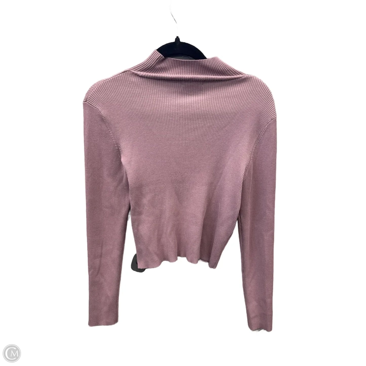 Top Long Sleeve By Calvin Klein In Purple, Size: L