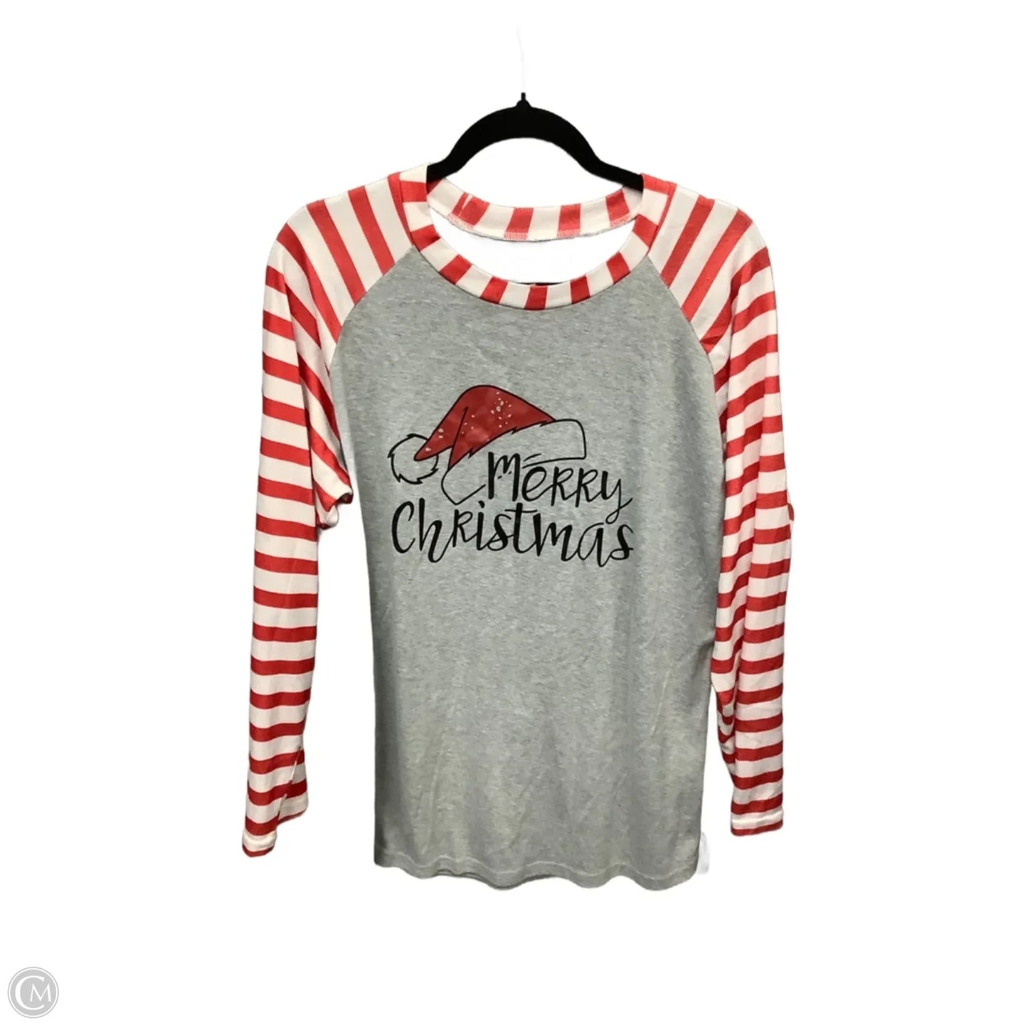Top Long Sleeve By Cmf In Grey, Size: Xl