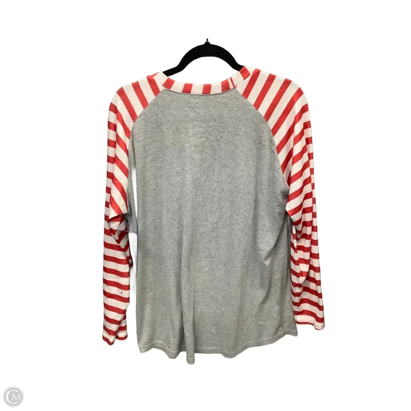 Top Long Sleeve By Cmf In Grey, Size: Xl