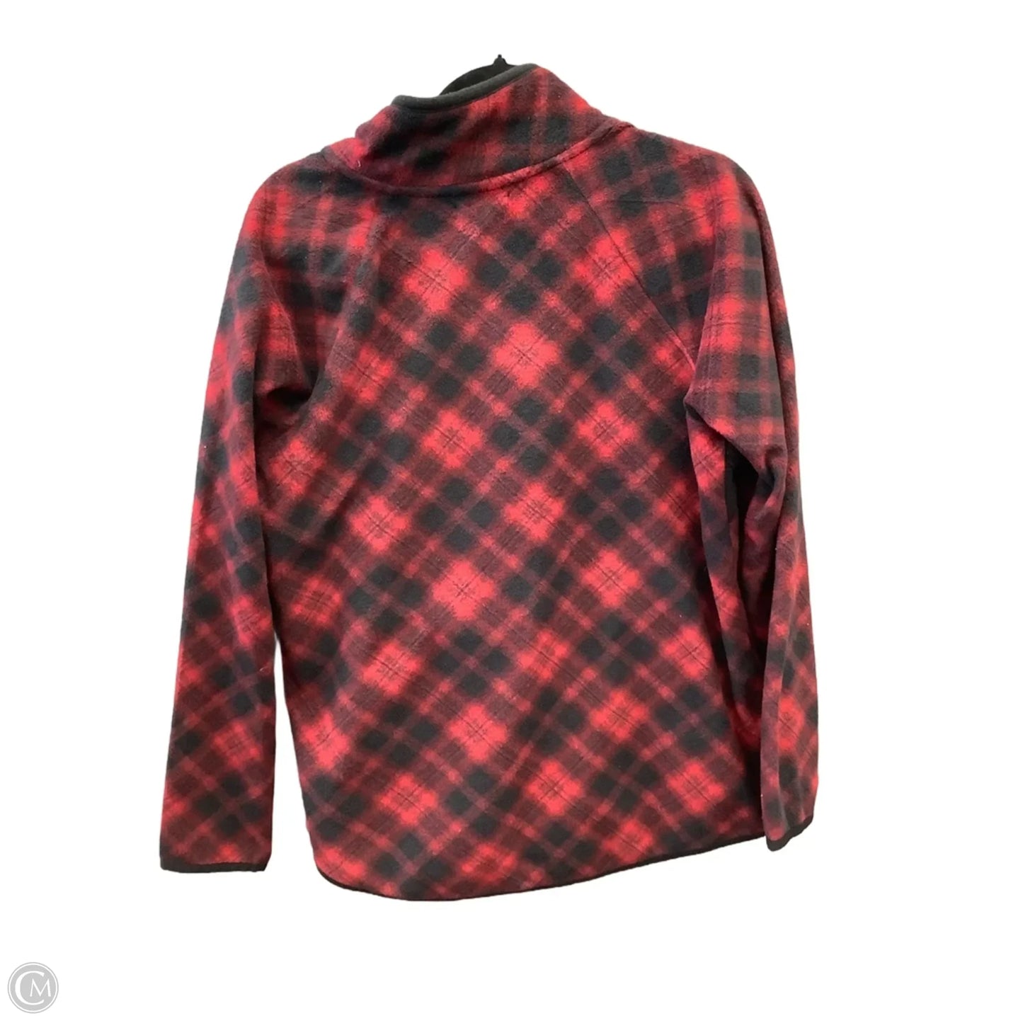 Sweatshirt Collar By Maurices In Plaid Pattern, Size: L