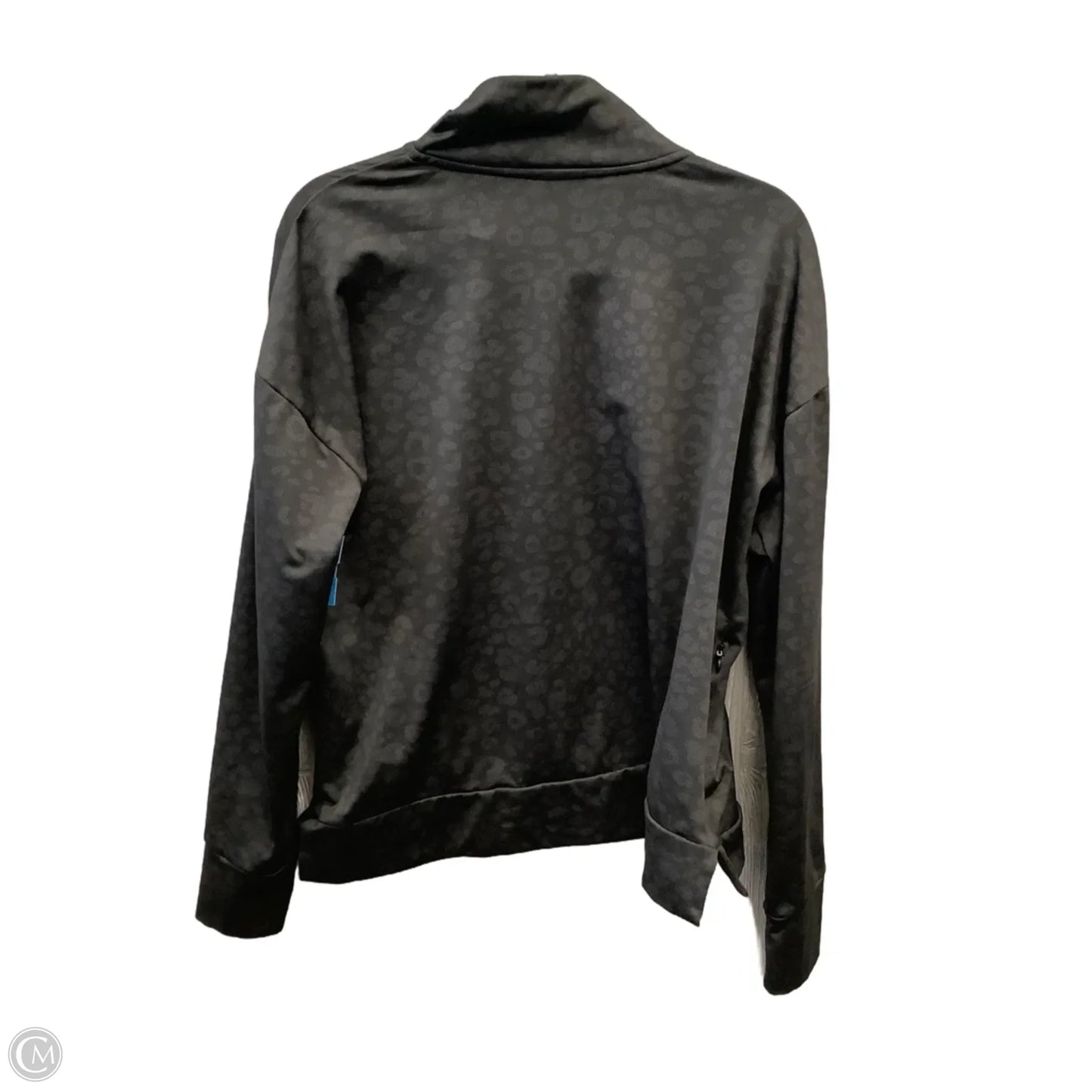 Athletic Top Long Sleeve Collar By Avia In Black, Size: L