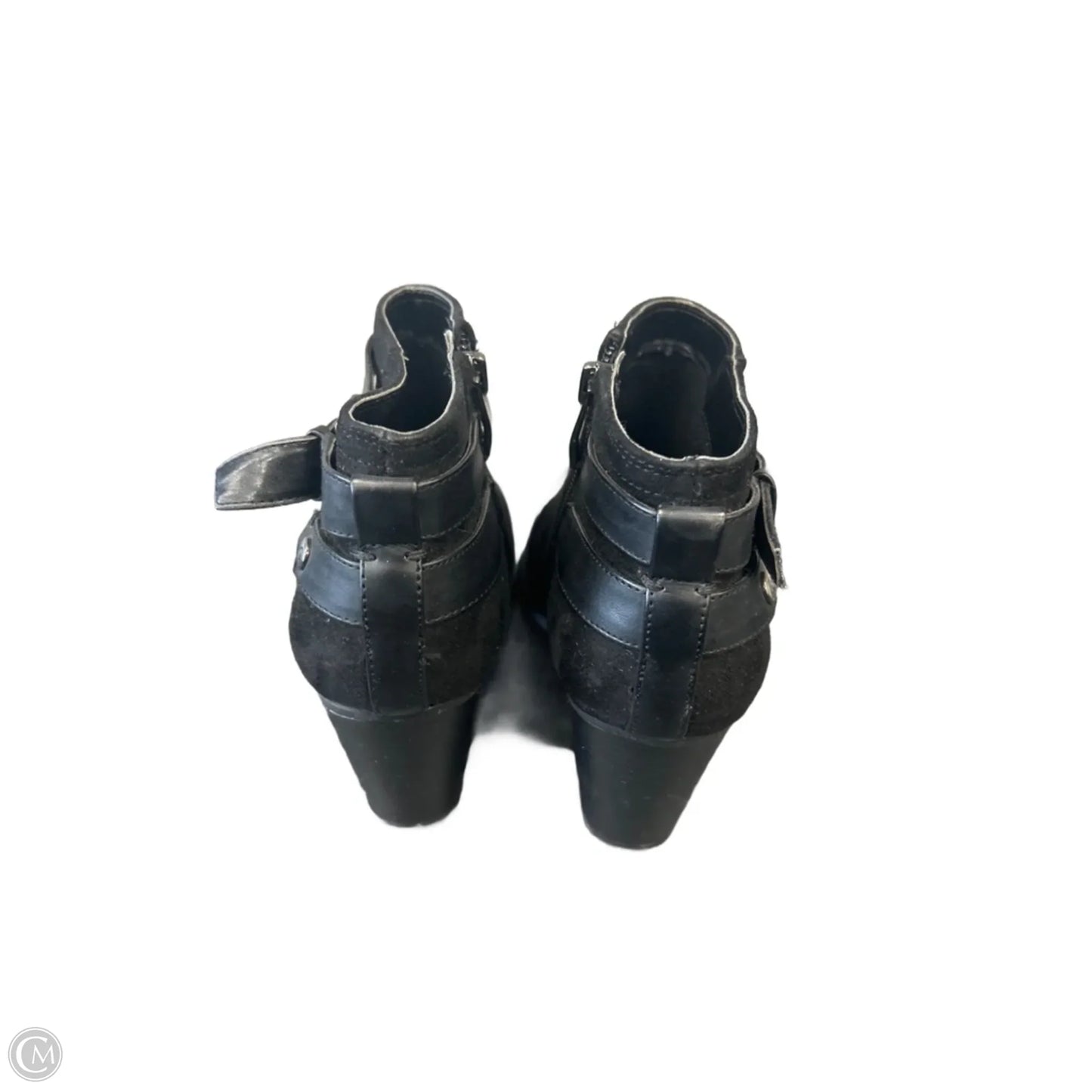 Boots Ankle Heels By Liz Claiborne In Black, Size: 6.5