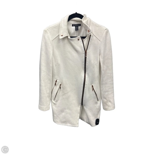 Jacket Moto By International Concepts In White, Size: S