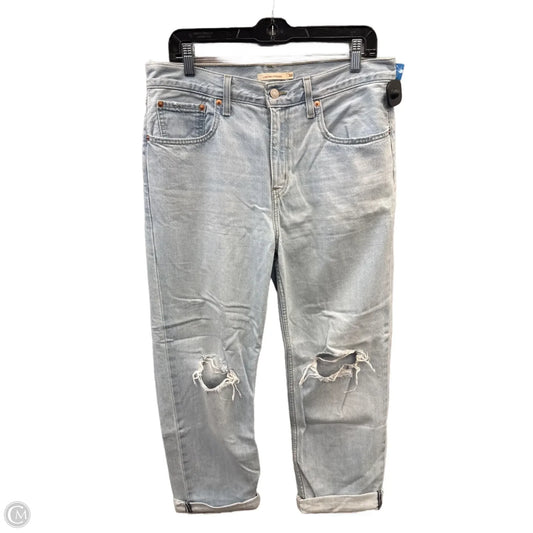 Jeans Cropped By Levis Capital E In Blue Denim, Size: 10