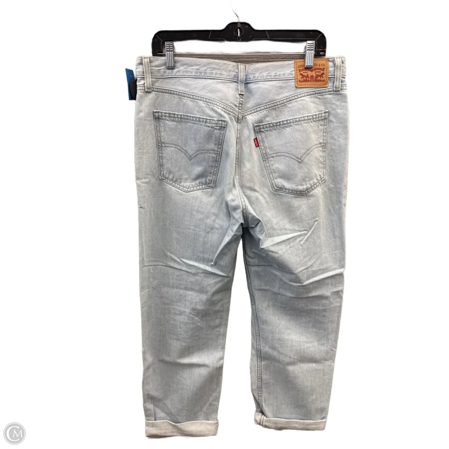 Jeans Cropped By Levis Capital E In Blue Denim, Size: 10