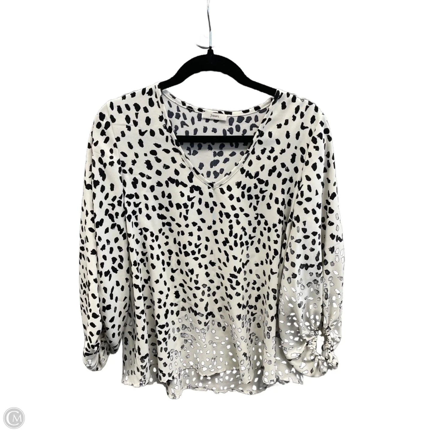 Top Long Sleeve By Jodifl In Black & White, Size: S