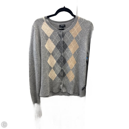 Sweater Cashmere By Apt 9 In Grey, Size: L