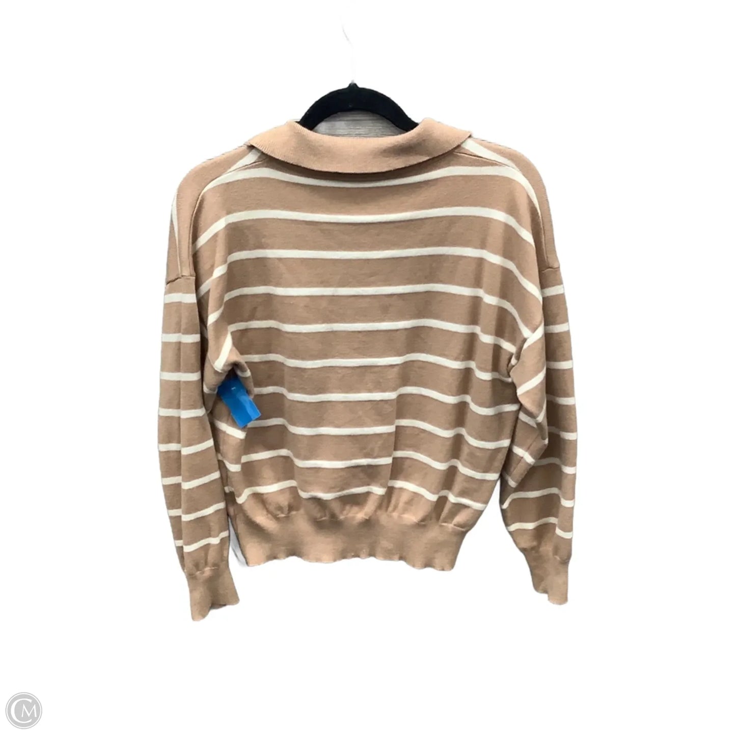 Sweater By Clothes Mentor In Striped Pattern, Size: L