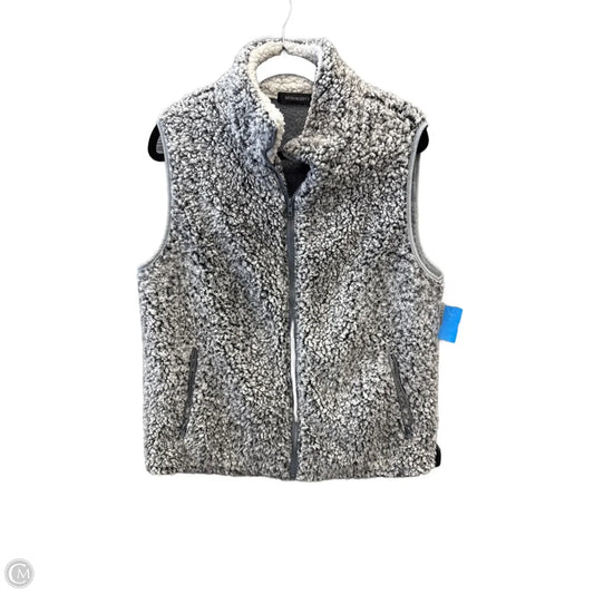 Vest Faux Fur & Sherpa By Merokeety In Grey, Size: L