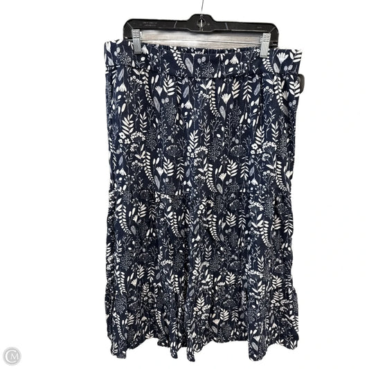 Skirt Maxi By Ophelia Roe In Blue, Size: 14