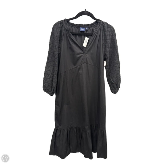 Dress Casual Midi By Gap In Black, Size: Xs