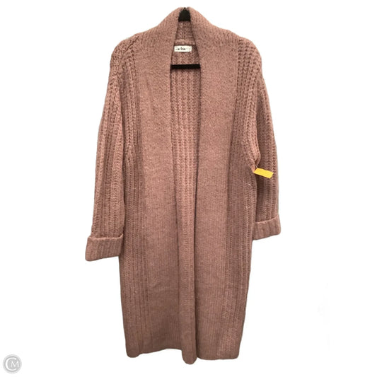 Sweater Cardigan By In Loom In Pink, Size: M