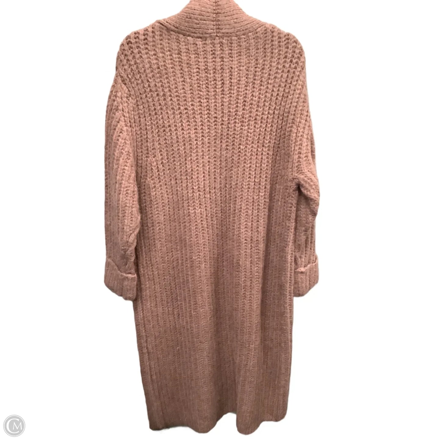 Sweater Cardigan By In Loom In Pink, Size: M