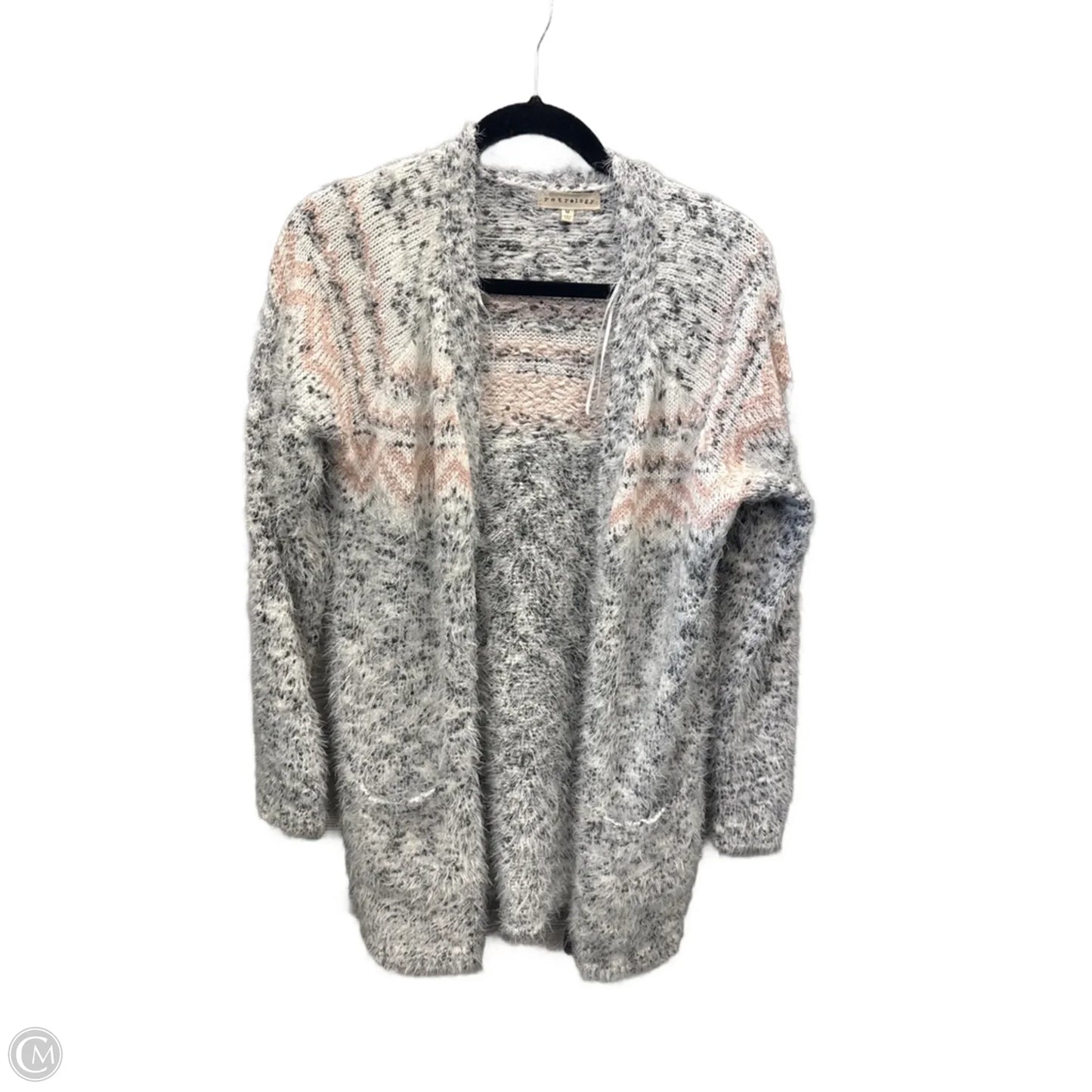 Sweater Cardigan By Retrology In Grey, Size: M