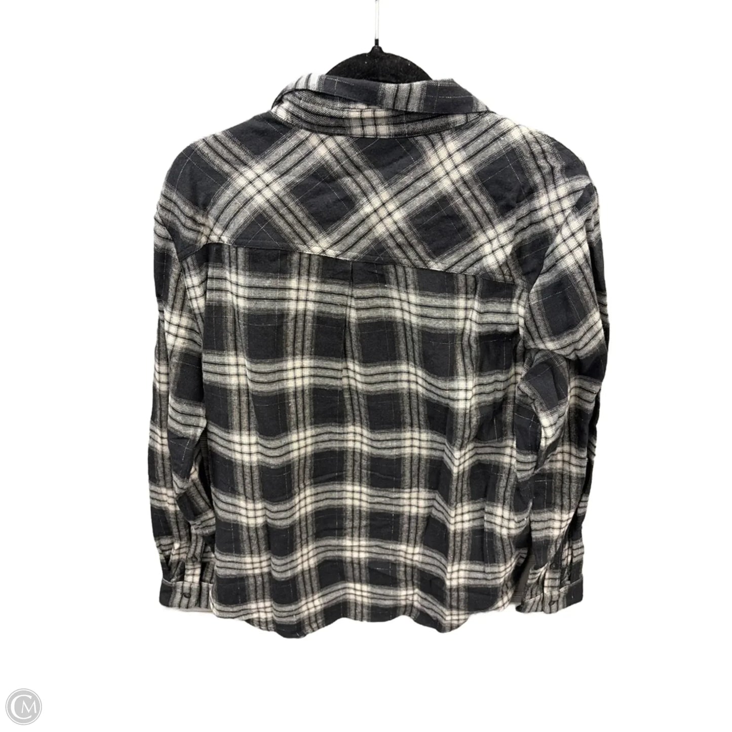 Top Long Sleeve By Lucky Brand In Plaid Pattern, Size: L