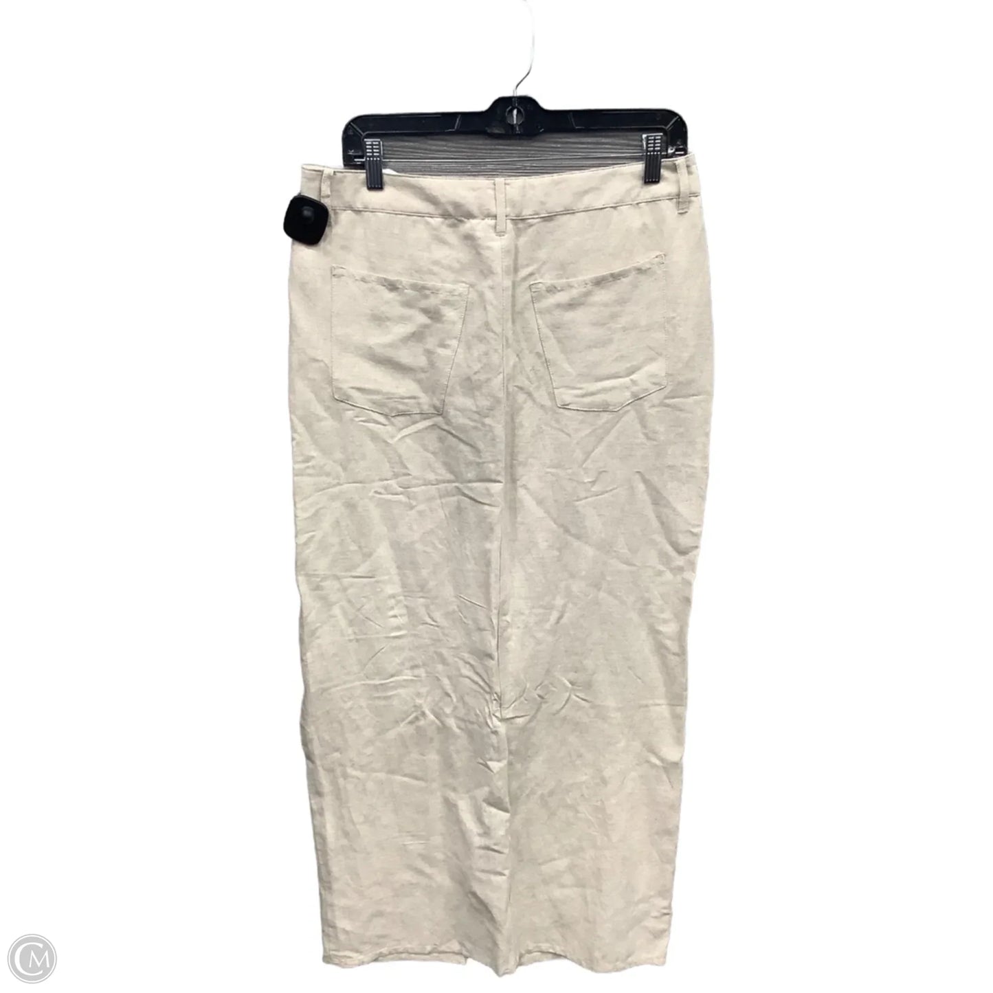 Skirt Maxi By H&m In Cream, Size: 10