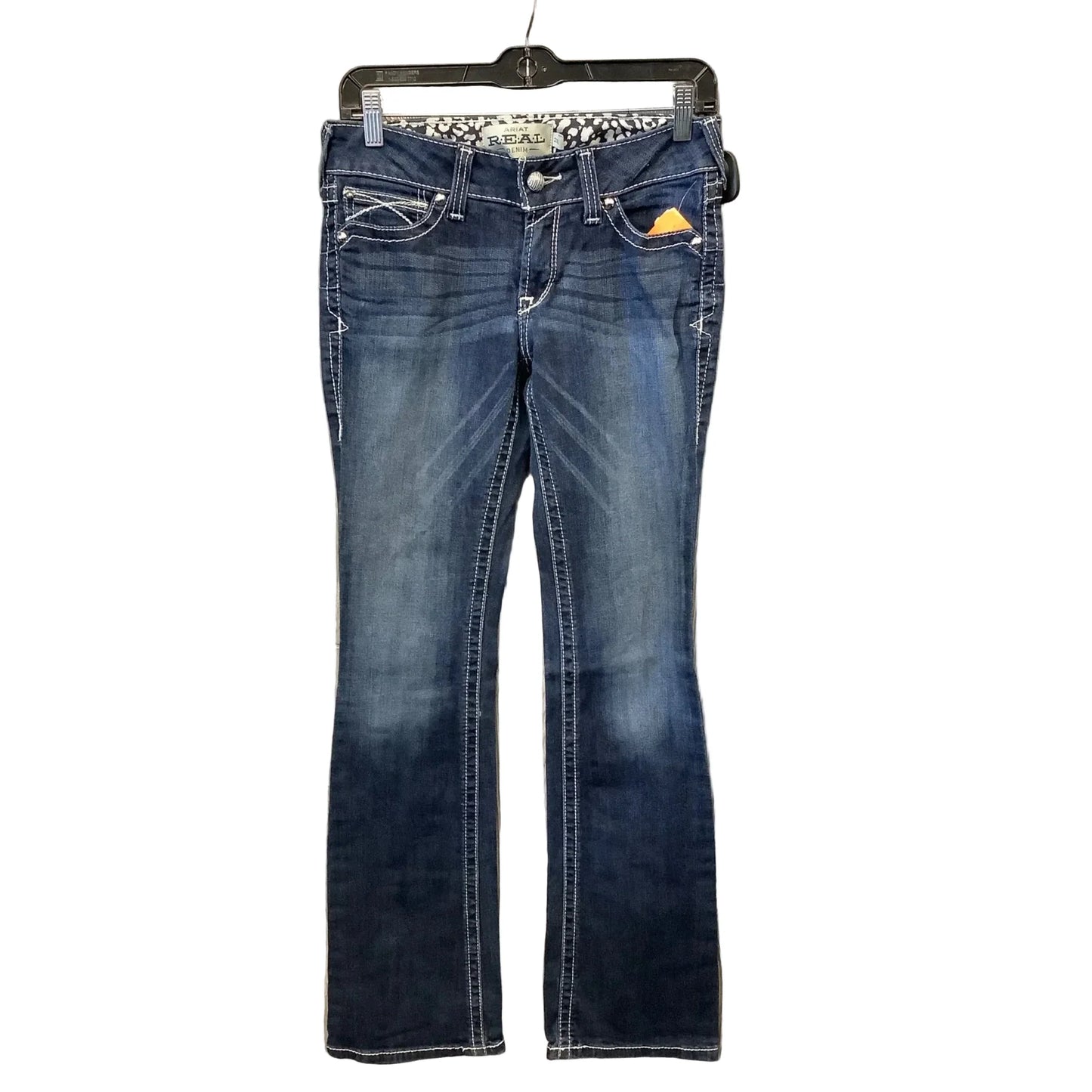 Jeans Boot Cut By Ariat In Blue Denim, Size: 6l