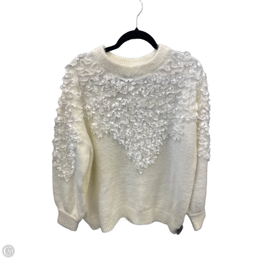Sweater By Andthewhy In White, Size: M