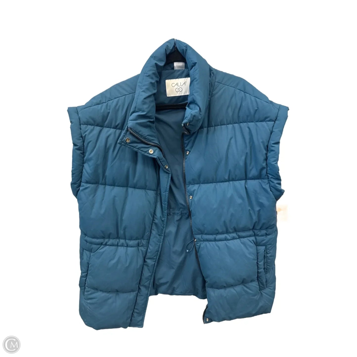 Vest Puffer & Quilted By Calia In Teal, Size: L